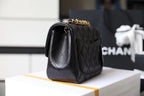 Chanel Classic Mini Flap Bag 18cm Gold Hardware Caviar Leather Spring/Summer Collection Black