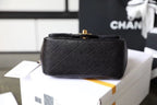Chanel Classic Mini Flap Bag 18cm Gold Hardware Caviar Leather Spring/Summer Collection Black