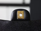 Chanel Classic Mini Flap Bag 18cm Gold Hardware Caviar Leather Spring/Summer Collection Black