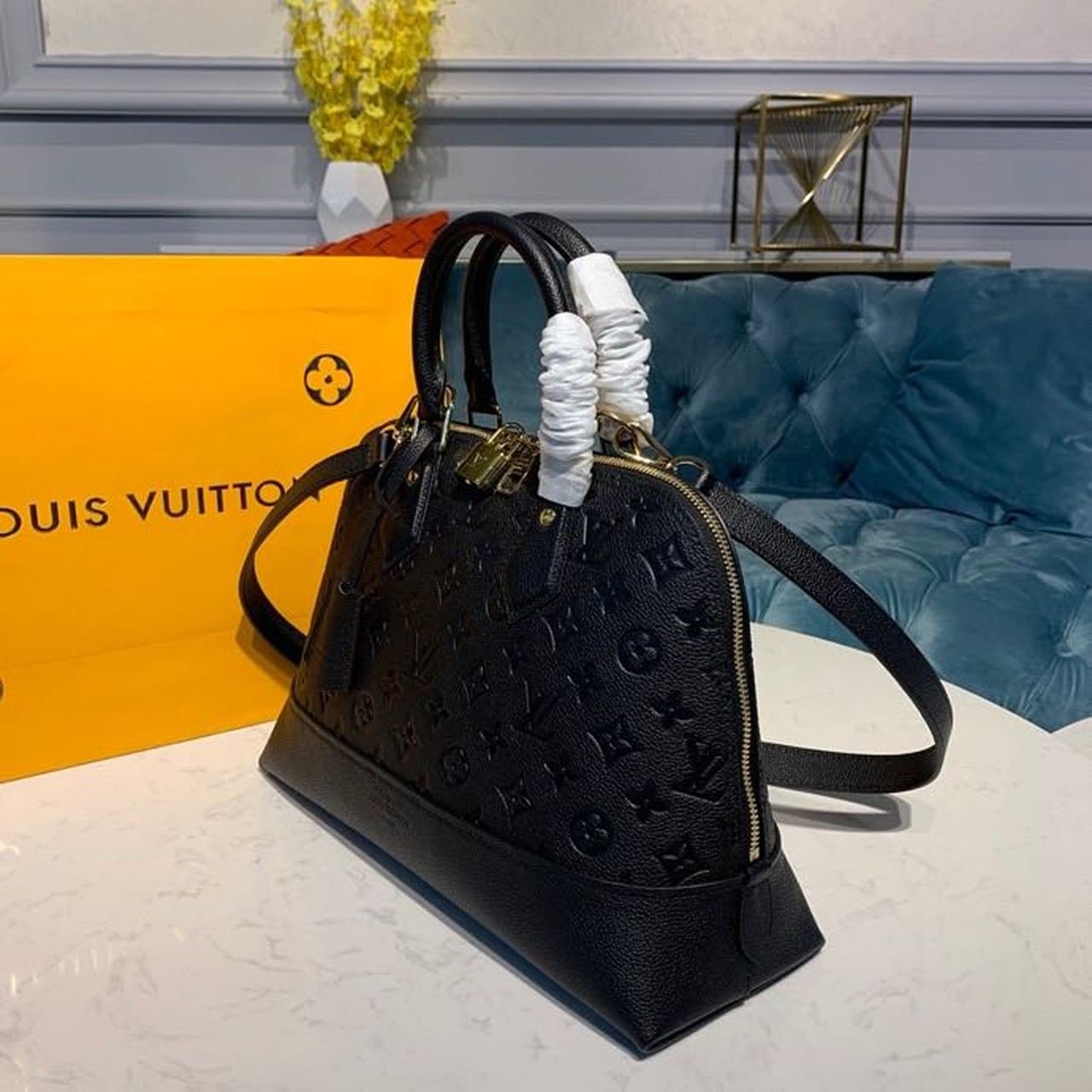 Louis Vuitton Neo Alma Bag 32cm Monogram Empreinte Canvas Spring/Summer Collection M44832, Black