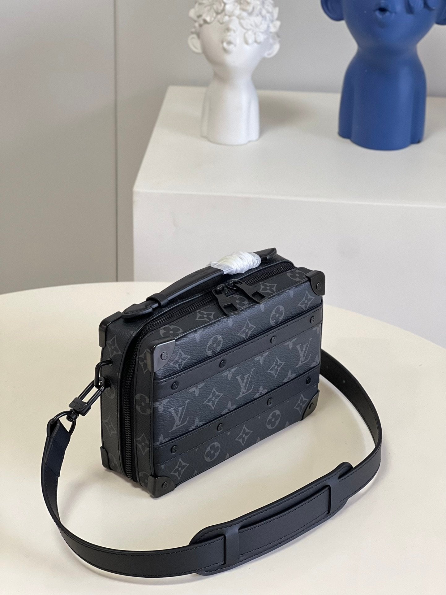 Louis Vuitton Handle Soft Trunk 22cm Black