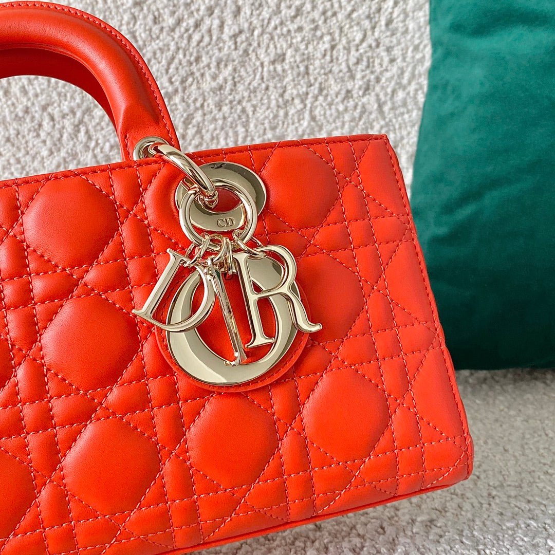 Christian Dior Lady D-Joy Bag 26cm Red