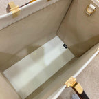 Fendi x California Sky Sunshine Shopper Tote Bag 40cm Calfskin Leather Spring/Summer Collection, White