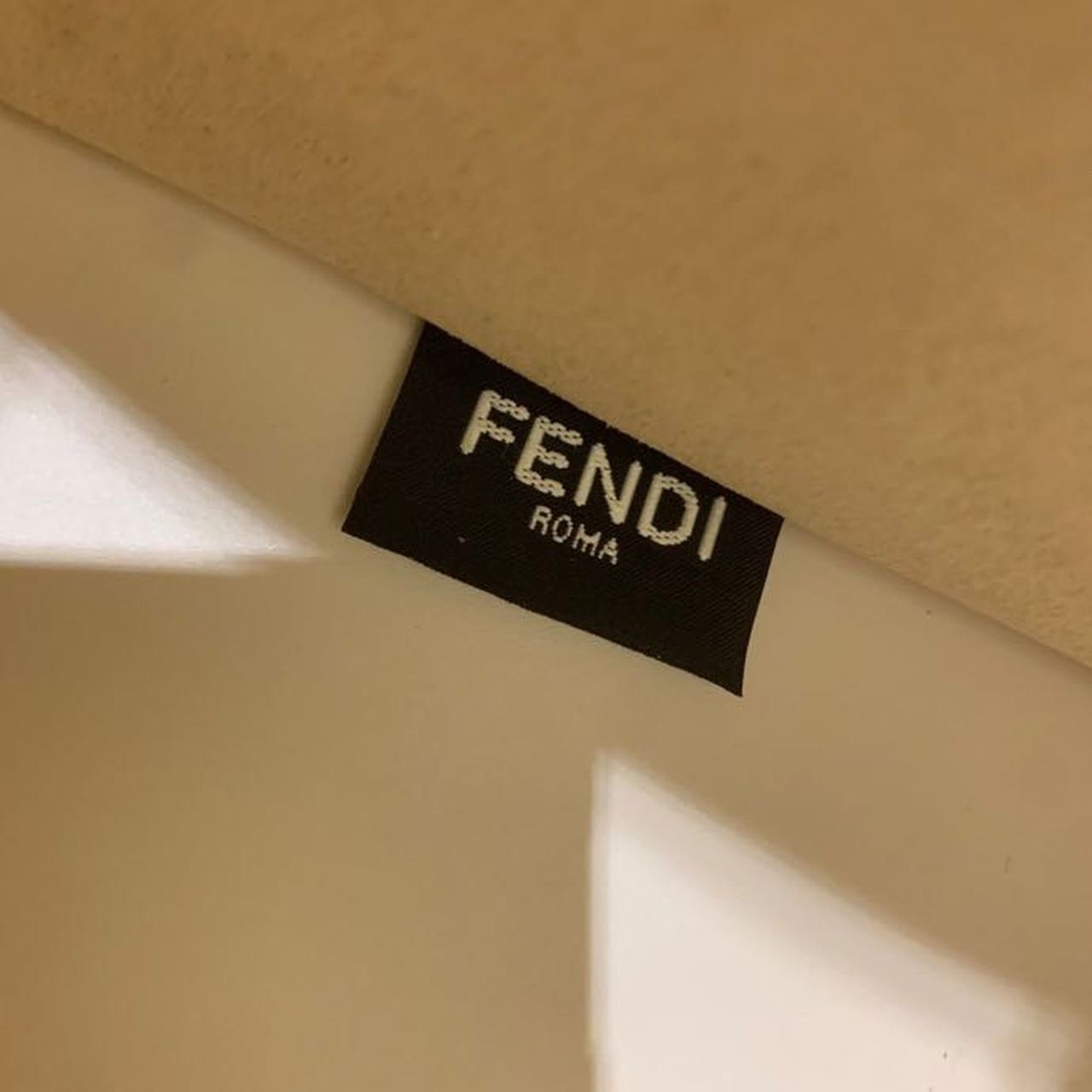 Fendi x California Sky Sunshine Shopper Tote Bag 40cm Calfskin Leather Spring/Summer Collection, White