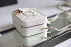 Chanel Vanity Case Bag 17cm Caviar Leather Gold Hardware Spring/Summer Collection White