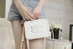 Chanel Vanity Case Bag 17cm Caviar Leather Gold Hardware Spring/Summer Collection White