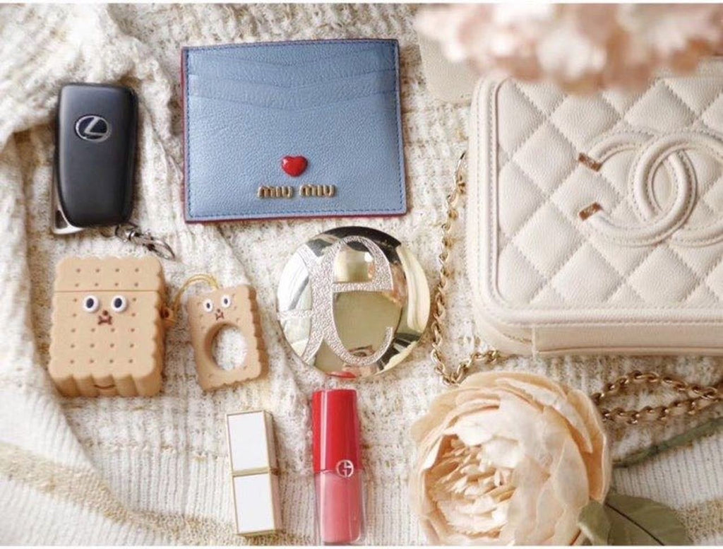 Chanel Vanity Case Bag 17cm Caviar Leather Gold Hardware Spring/Summer Collection White