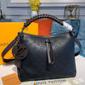 Louis Vuitton Beaubourg Woven Handle Tote Bag 32cm Mahina Calf Leather Canvas Spring/Summer Collection M56073, Noir