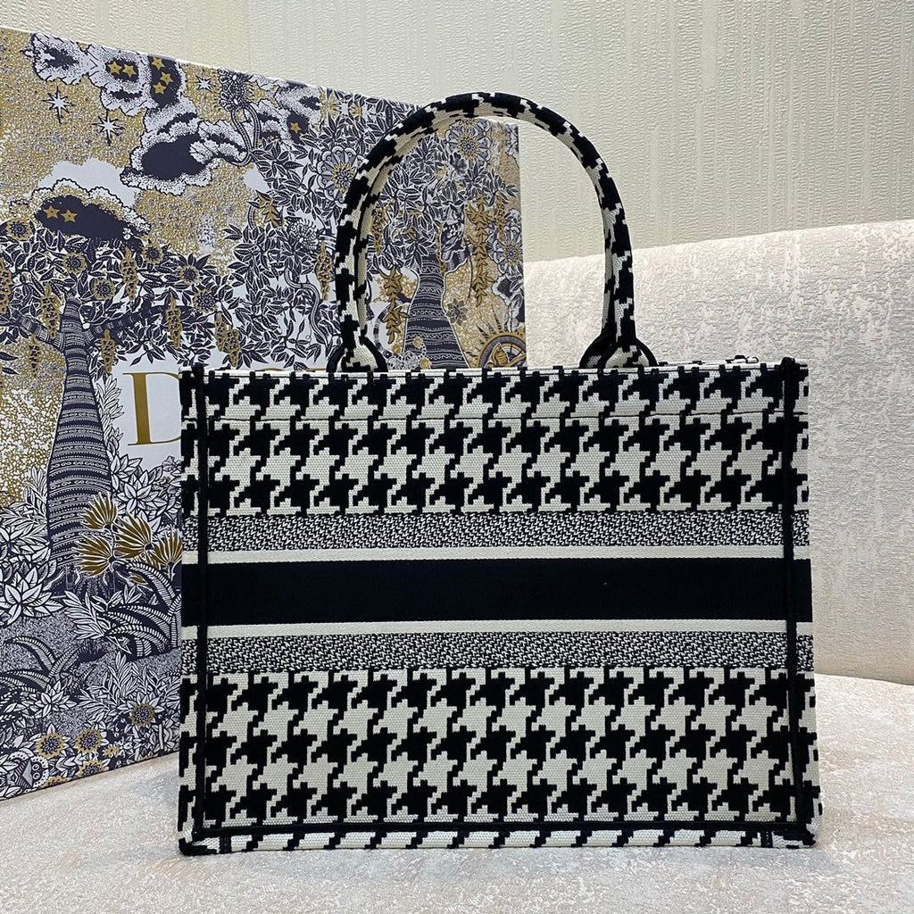 Christina Dior Medium Book Tote Bag 36cm Black