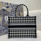 Christina Dior Medium Book Tote Bag 36cm Black
