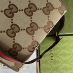 Gucci Tote Bag With Jumbo Camel And Ebony Jumbo GG Canvas For Women 14.6in/37cm ‎