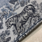 Christina Dior Book Tote Bag 42cm Blue