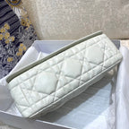 Christian Dior Large Caro Bag 28cm White