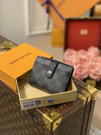 Louis Vuitton Damier Wallet 11cm Black