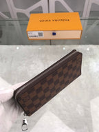 Louis Vuitton Damier Wallet 20cm Brown