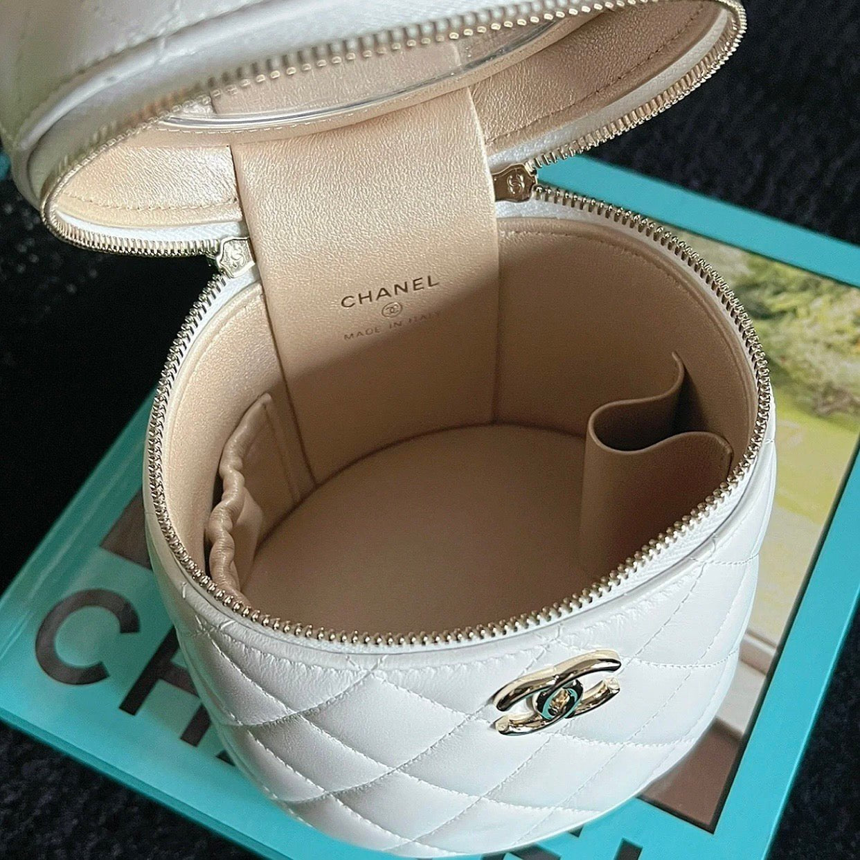 Chanel Small Vanity Case 13cm White