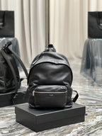 Saint Laurent City Backpack In Unisex 35cm Black