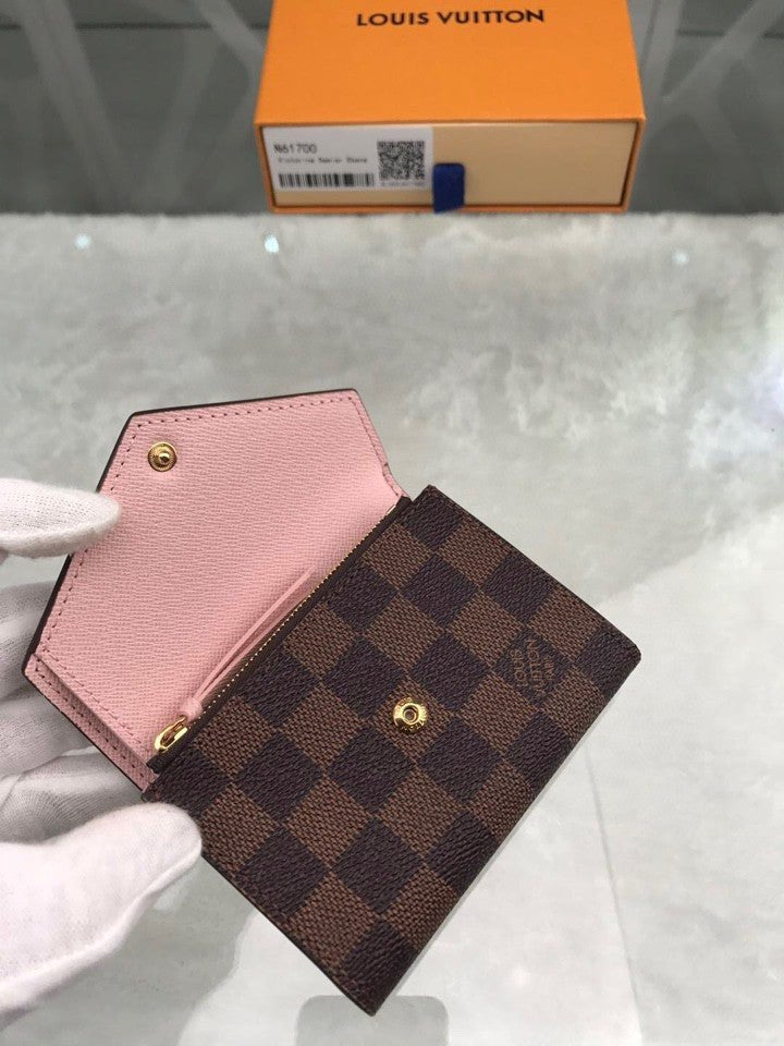 Louis Vuitton Damier Wallet 12cm Brown