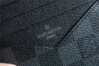 Louis Vuitton ID Card Holder Damier Graphite Canvas Black For Men, Men’s Wallet 13cm LV N60378