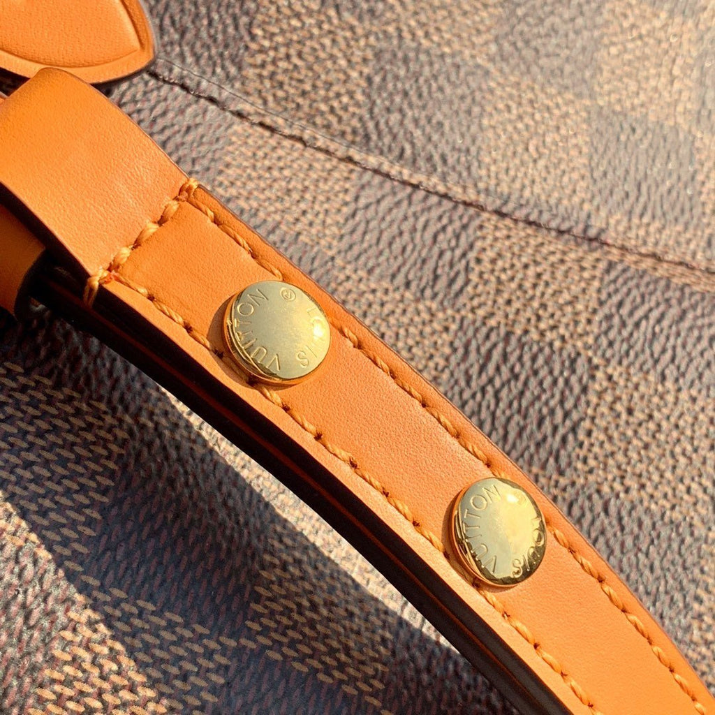 Louis Vuitton NeoNoe Bucket Bag MM Damier Azur Canvas Spring/Summer Collection N50042 Orange