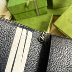 Gucci Horsebit 1955 Wallet With Chain Beige And Blue For Women 7.5in/19cm