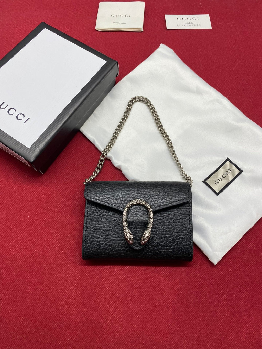 Black Super Mini Dionysus Black Chain Bag 11cm