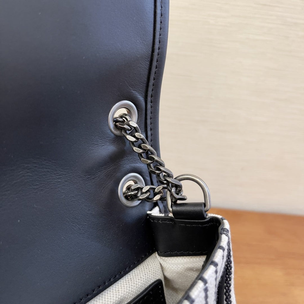 Saint Laurent Niki Medium Chain Bag In Canvas For Women 28cm YSL 633150FAACF9583