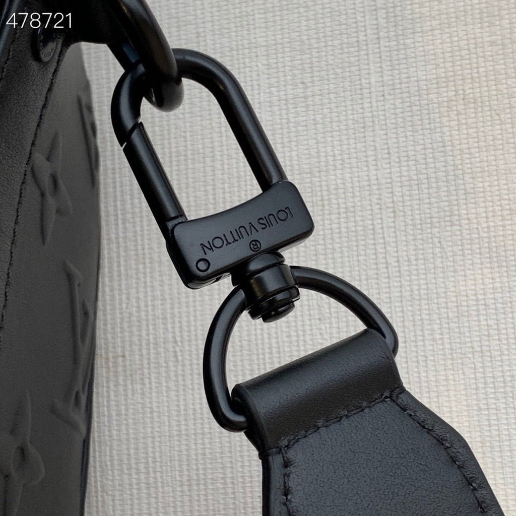 Louis Vuitton Keepall City Bag 28cm Monogram Seal Cowhide Canvas Spring/Summer Collection M57961, Black