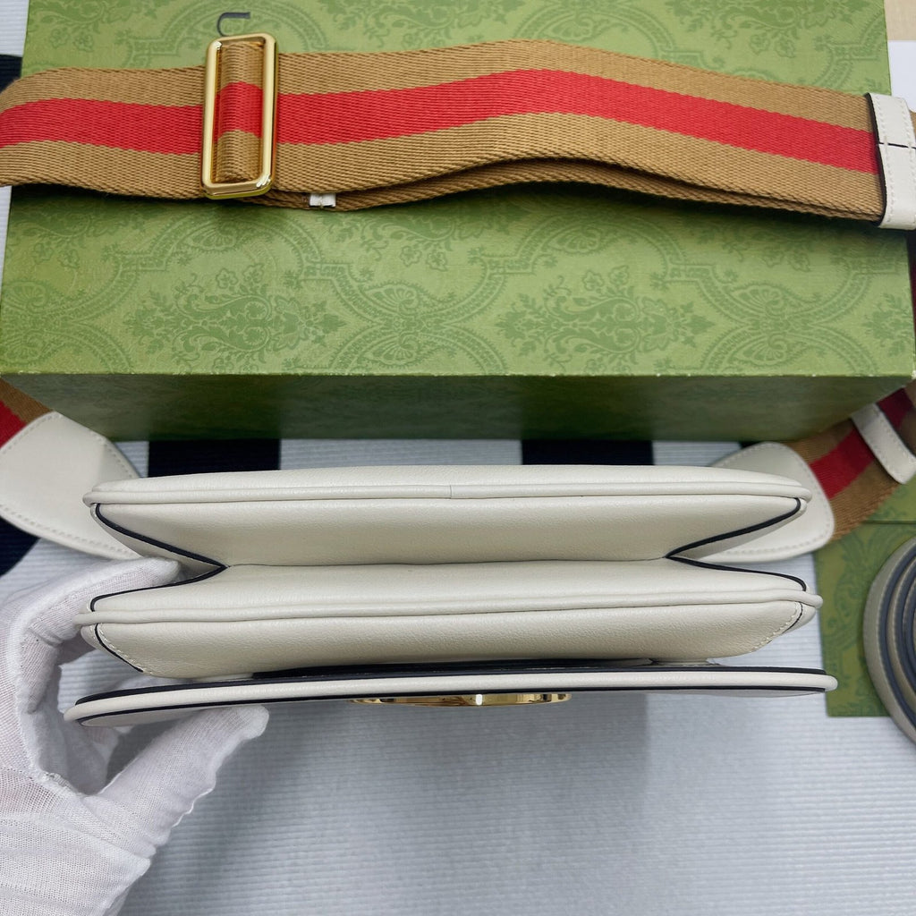 Gucci Blondie Mini Bag White For Women, Women’s Bags 8.7in/22cm