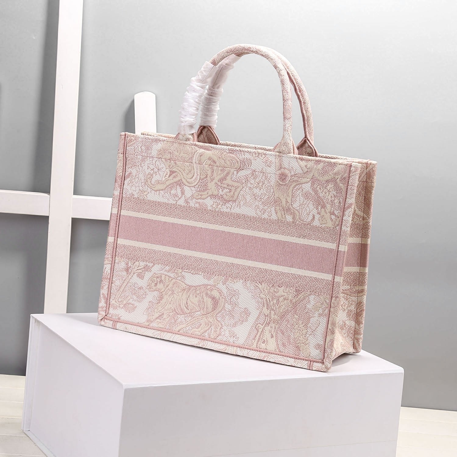 Christian Dior Pink Handle Bag 37cm