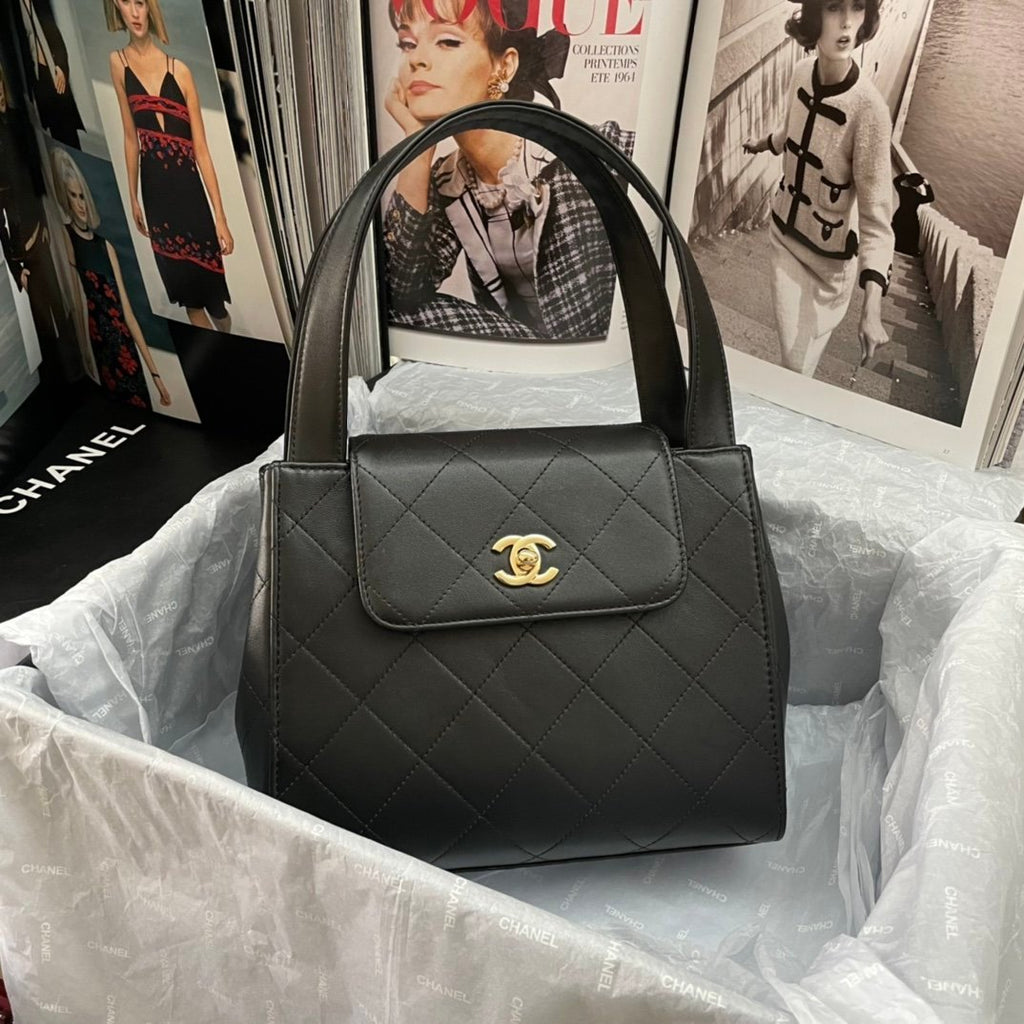 Chanel Co Co Shoulder Flap Bag 29cm Black