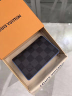Louis Vuitton Damier Wallet 7cm Black