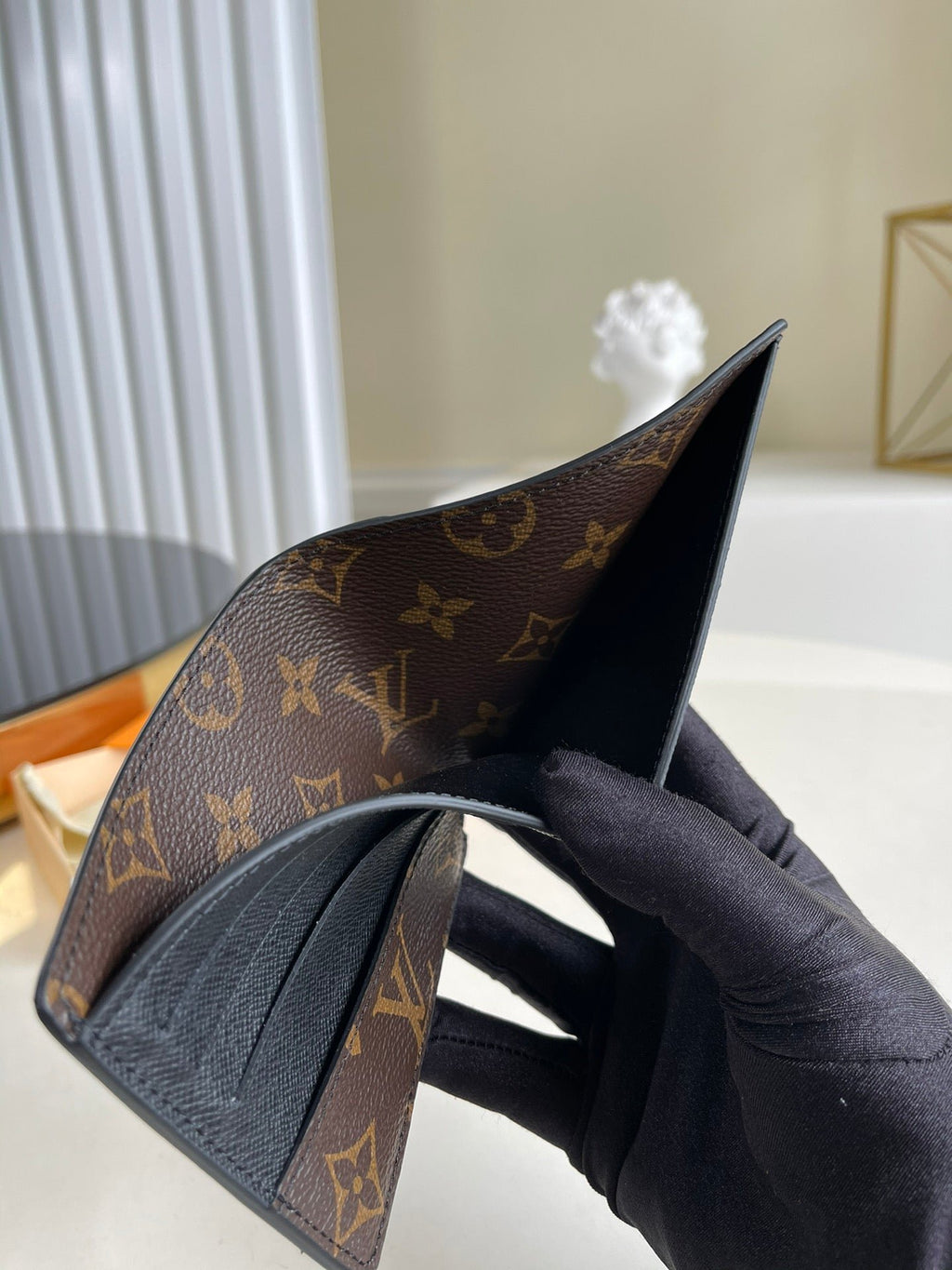 Louis Vuitton Monogram Empreinte Wallet 11cm Black