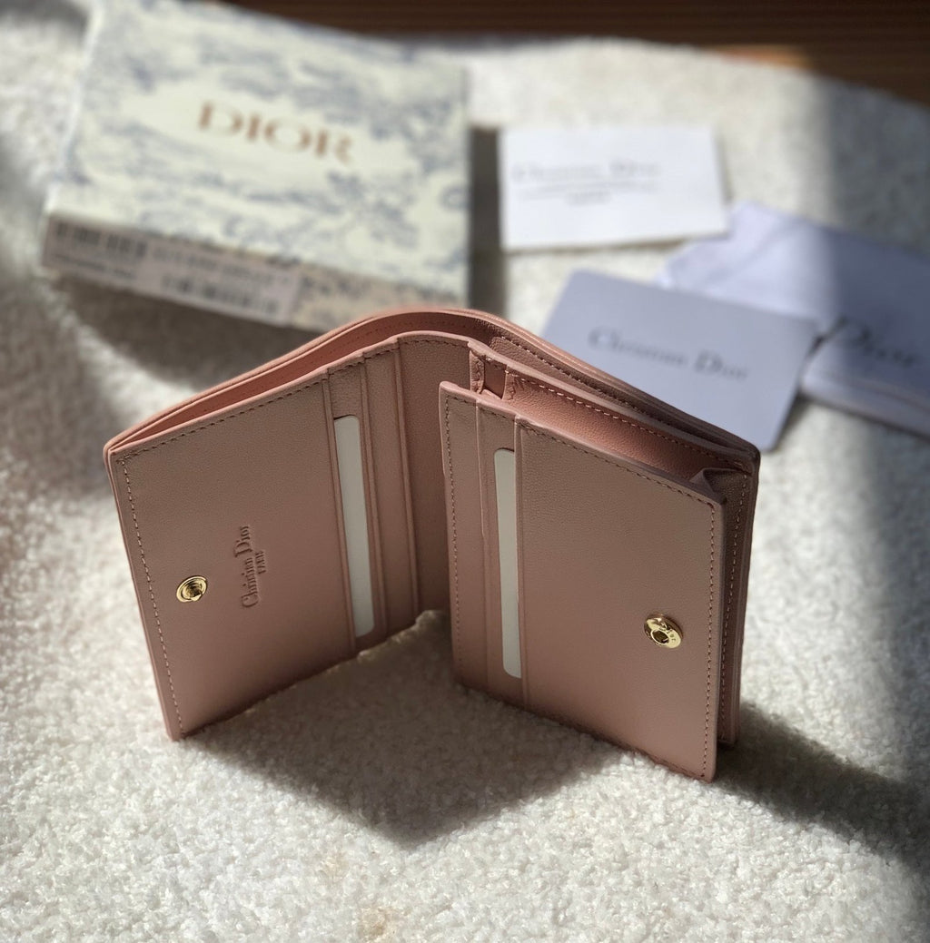 Mini Lady Dior Pink Wallet 11cm