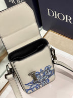 Christian Dior D-Bubble Bucket Bag 19cm White