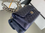 Chanel Classic Flapbag Gold Hardware 26cm Dark Blue