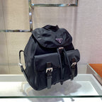 Prada Small Re-Nylon Backpack Black For Women, Women’s Bags 11in/28cm