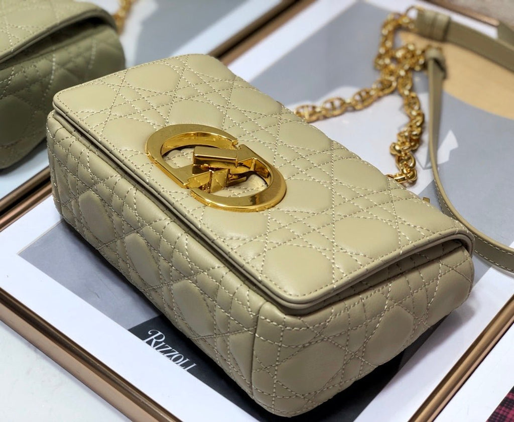 Small Dior Beige Caro Bag 20cm