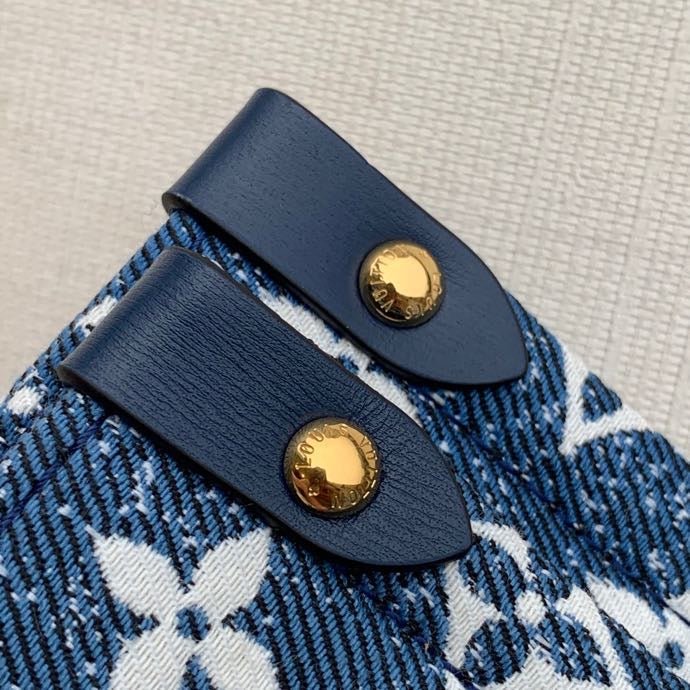Louis Vuitton Onthego MM Tote Navy Blue 32cm