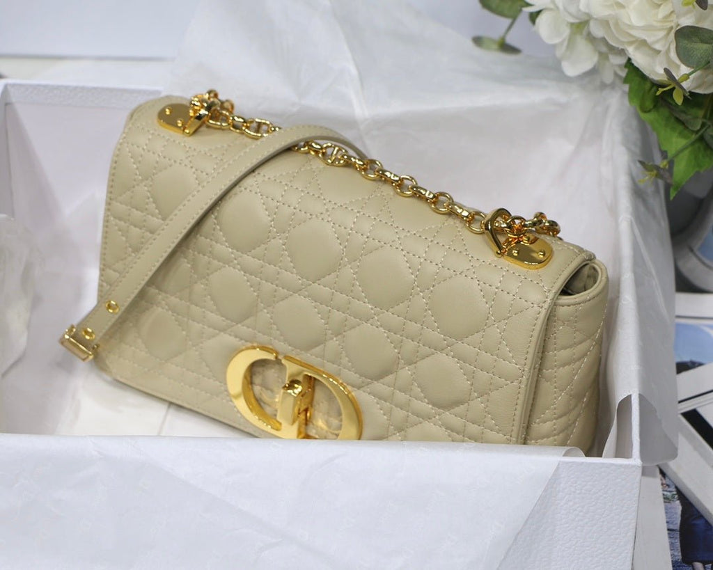 Christian Dior Beige Caro Bag 26cm