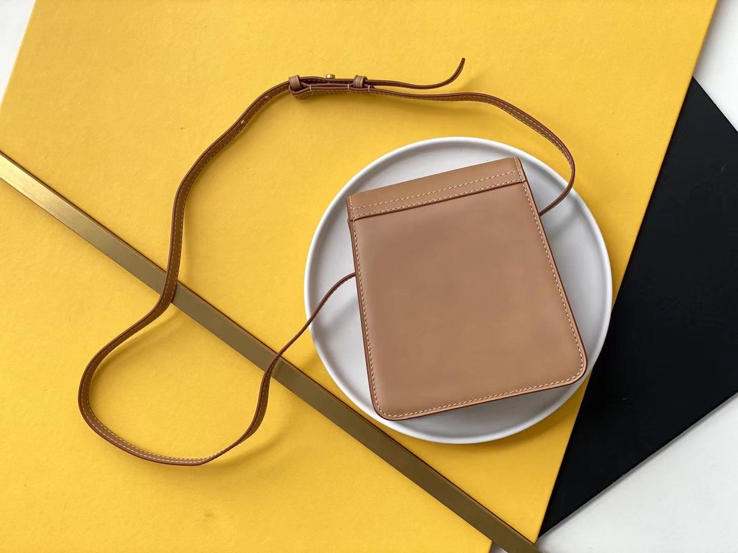 Saint Laurent Kaia North/South Satchel With Gold Hardware 16cm