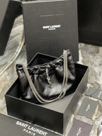 Saint Laurent Paris Mini Bag With Silver Hardware 24cm
