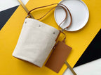 Saint Laurent Rive Gauche Bucket Bag With Brown Strap 20cm