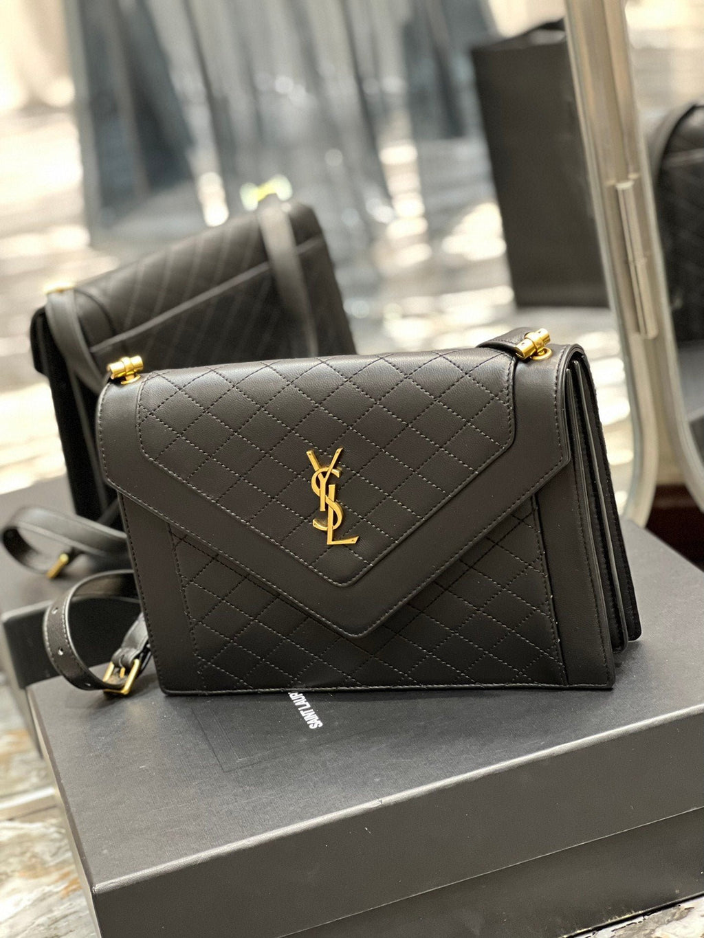 Saint Laurent Gaby Satchel With Gold Hardware 26cm