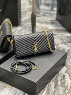 Saint Laurent Kata 99 Chain Bag With Gold Hardware 26cm