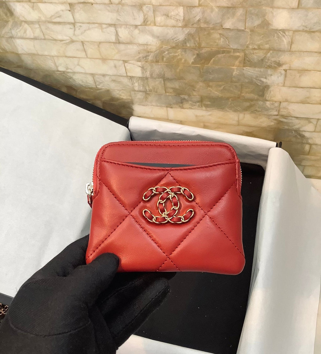 CO-CO Chanel CC Chain Logo Card Holder 12cm
