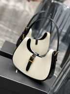 Saint Laurent Le Fermoir Hobo Bag With Gold Hardware 24cm