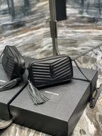 Saint Laurent Lou Mini Bag With Black Hardware 18cm
