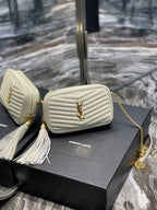 Saint Laurent Lou Mini Bag With Gold Hardware 18cm