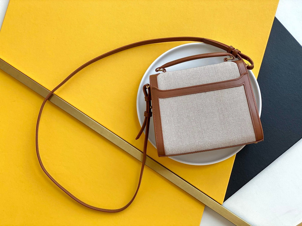 Saint Laurent Cassandra Mini Top Handle Bag With Gold Hardware 20cm